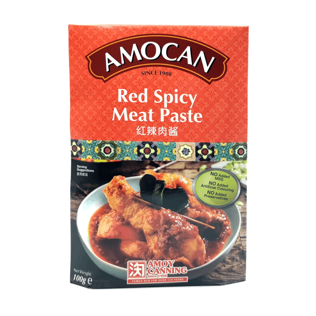 Amocan Red Spicy Meat Paste 100g Amocan